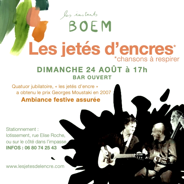 Concert les Jetés d'encre